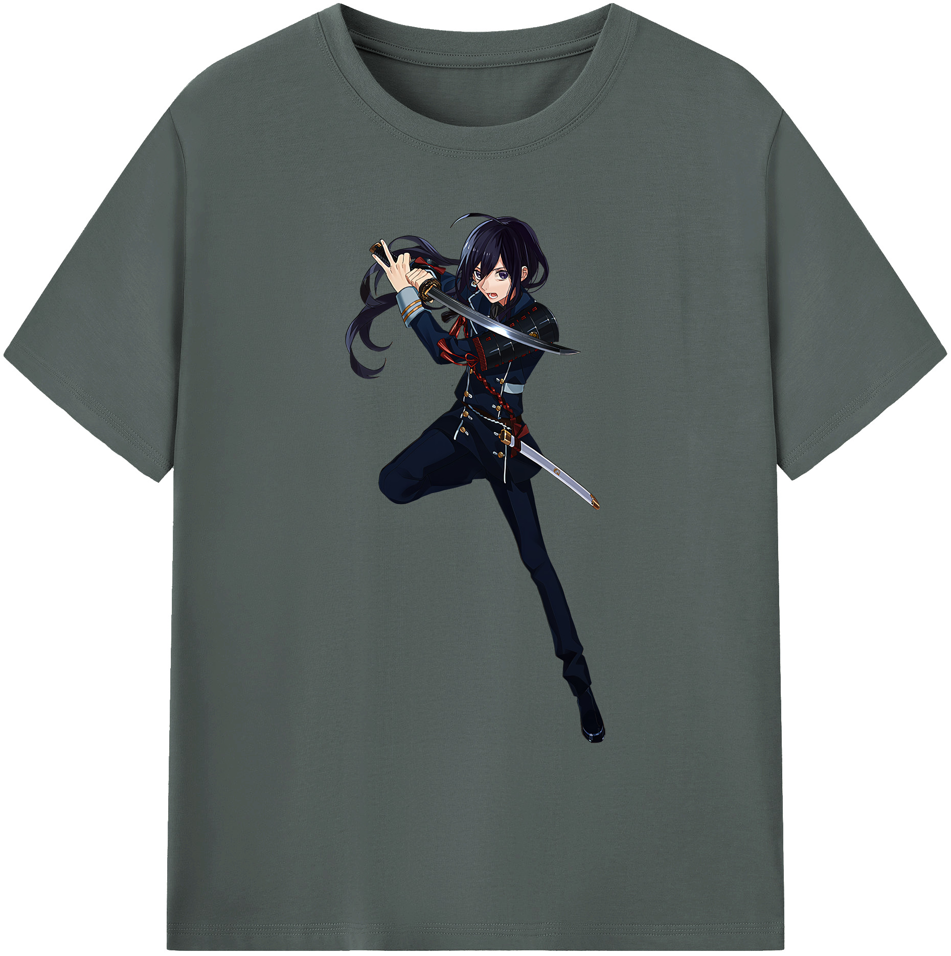 （画像用） 刀剣乱舞 Touken Ranbu 綿100％ メンズ半袖Tシャツ｜肌触りやわらか＆通気性